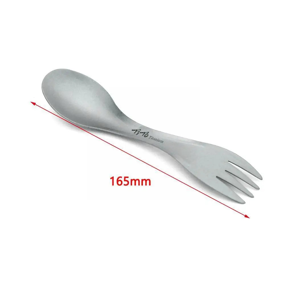 Outdoor Camping 2 In 1 Hiking Diet Tools Picnic Barbecue Spoon Too Alloy Spoon Alloy Fork Fork R5r2