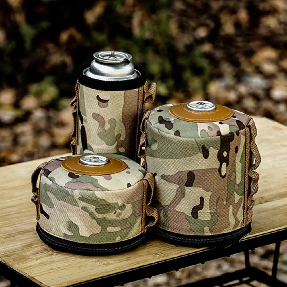 Camouflage Tank Cover Convenient Universal Oxford Cloth Camouflage Color Picnic Gas Tank Cover Hiking Goods