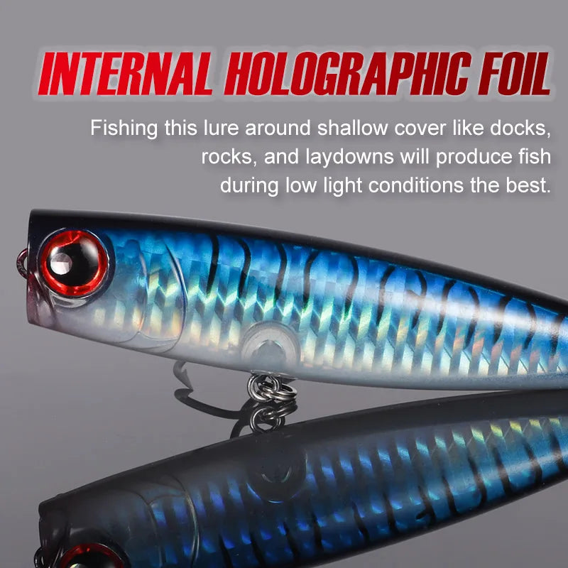 Noeby Popper Fishing Lure 105mm 24g Topwater Wobblers Artificial Hard Bait Floating Good Action for Sea Tuna Bass Fishing Tackle