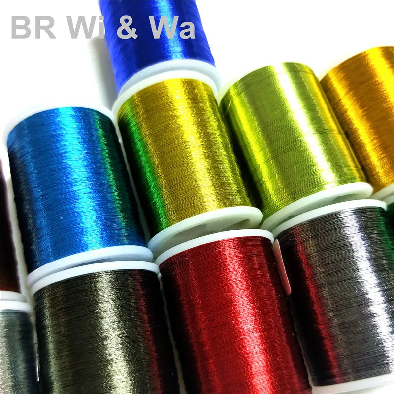 BR Wi&Wa  Metallic Thread  200m/Spool  150D Fishing Rod Component DIY Rod Building Repair
