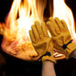 Outdoor Barbecue Picnic Insulation Leather Gloves Camping Campfire Anti-scald Flame-retardant Gloves Soft and Wear-resistant