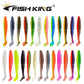 FISH KING 10pcs/pack One Up Shad Fishing Lure 90mm/7g Soft Bait Silicone Fishing Wobbler Bass Bait Artificial Fishing soft Lures