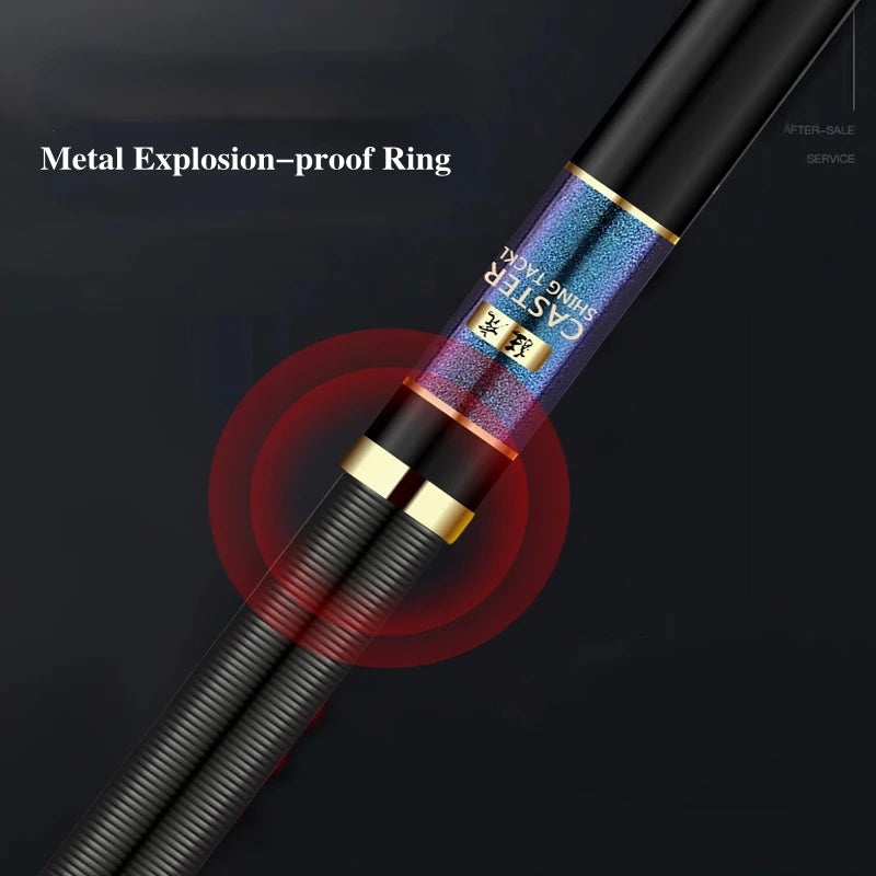 New High Quality High Carbon Fiber Telescopic Power Hand Pole Fishing Rod 3.6M/3.9M/4.5M/5.4M/5.7M/6.3M/7.2M/8M/9M Stream Rod