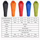 Black Snow Outdoor Camping Sleeping Bag Very Warm Down Filled Adult Mummy Style Sleep Bag 4 Seasons Camping Travel Sleeping Bag