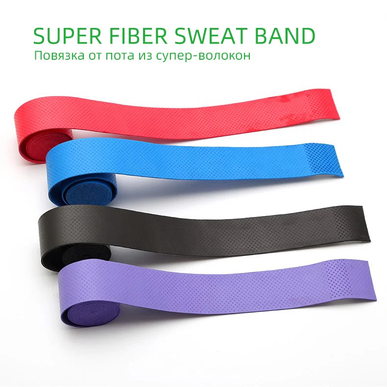 DNDYUJU 1pcs Anti-slip Sport Fishing Rods Over Grip Sweat Band Griffband Tennis Overgrips Tape Badminton Racket Grips Sweatband
