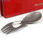 Multi-Tool Titanium Construction Spork Multi-Function Spoon Fork Carabiner Bottle Opener Outdoor Camping Picnic Tableware