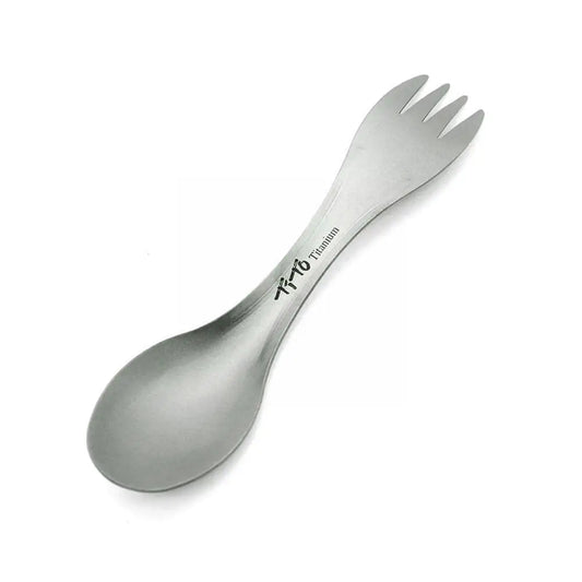Outdoor Camping 2 In 1 Hiking Diet Tools Picnic Barbecue Spoon Too Alloy Spoon Alloy Fork Fork R5r2
