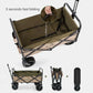 Foldable Outdoor BBQ Camper Cart Picnic Trailer Camping Folding Car Tractor Seaside Grass Land Kids Toys Vegetable Garden Tools