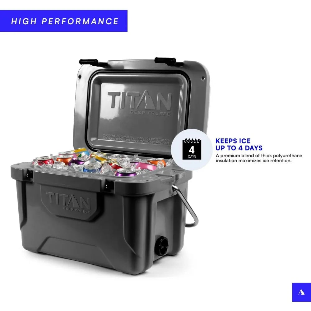 Arctic Zone Titan Hard Ice Chest Cooler with Microban Protection and Deep Freeze Insulation