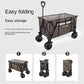 Outdoor Garden Portable Beach Trolley Cart Park Utility Kids Wagon Camping Foldable Folding Wagon