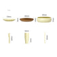 Camping Picnic Dishes Set, (17PCS) Portable Plastic Reusable Cutlery Set, Outdoor Essential Plate And Cup Durable