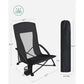 Cup Holder Camping Chair With High Backrest Folding Folding Chairs Comfortable Portable Beach Chair Heavy Duty Lightweight Table