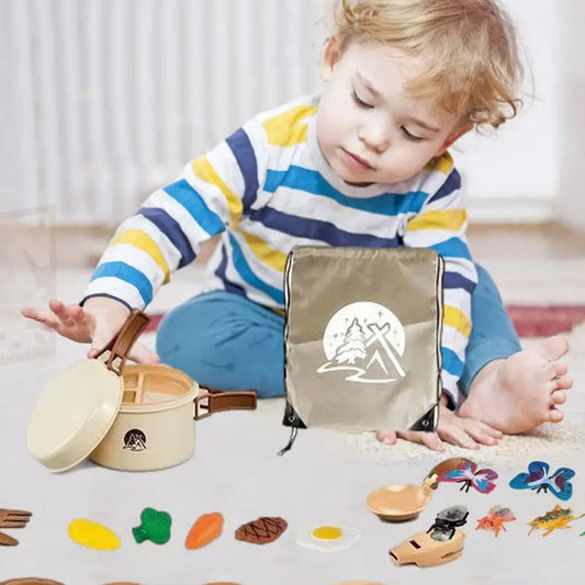 Camping Pretend Play Toy Oil Lantern Camping Toys Pretend Play Tent Camp Gear Tools Pretend Play Tent With Campfire Kids Toys