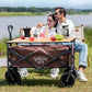 Camping Cart for Kids Camping Wheel Wagon Beach Folding Accessories Picnic Cart Gather Together Outdoor Picnic Camping Tools