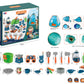 Kids Camping Tent Set Toys 46pcs WithTelescope, Walkie Talkie For Toddler Boys Girls Outdoor Toys / Toy Tent