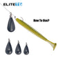 Elite TG 10Pcs Tungsten Tear Drop Sinker Weights Lead-free 1.3g-21g Salmon Bass Fishing Accessories Texas/Carolina Rig Connector