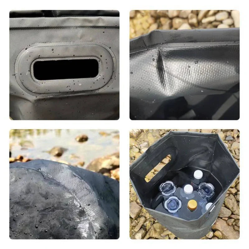 Outdoor Camping Folding Bucket Convenient Camping Picnic Fishing Bucket Fishing Box Car Wash Bucket