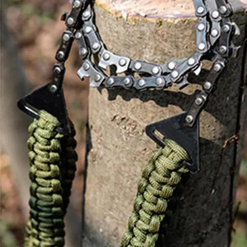 Hand Chainsaw Survival Gear Tree Trimming Hiking Folding Hand Saw Tool For Camping Backpacking