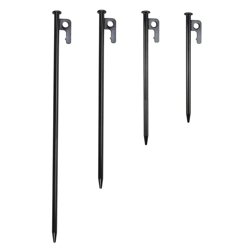 Tent Stakes Heavy Duty Steel Metal Tent Pegs For Camping, Decoration, Picnics