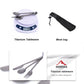 Widesea Titanium Spoon Fork Knife Set 50G Camping Tableware Ultralight  Travel Tourist Outdoor Cookware Gear Equipment