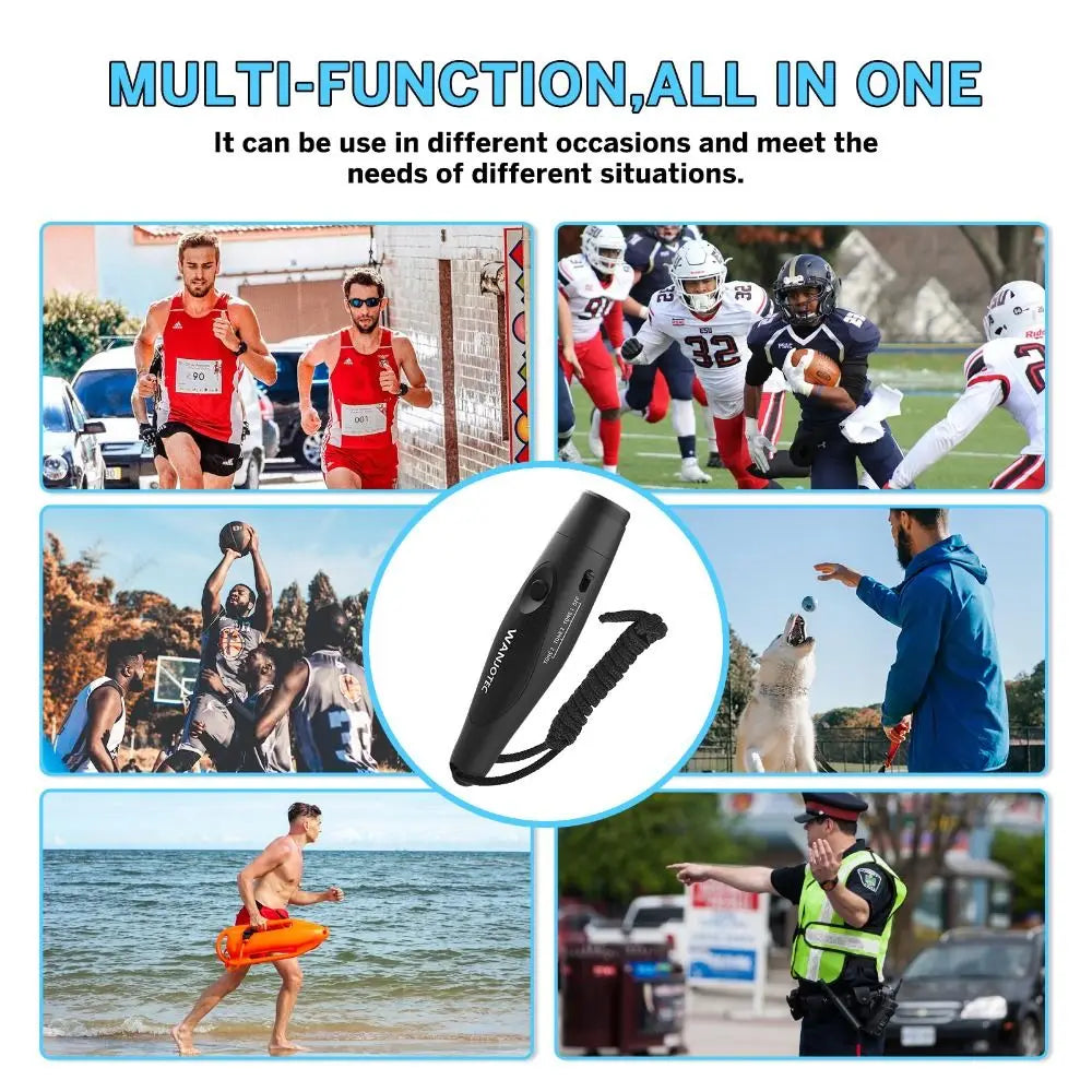 Electronic Electric Whistle High Decibel Trisyllabic Sports Events Whistle Adjustable Loud Game Training Electronic Whistle