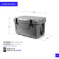 Ice Chest Cooler With Microban Protection and Deep Freeze Insulation Camping Fridge Portable Coolers Box Camp