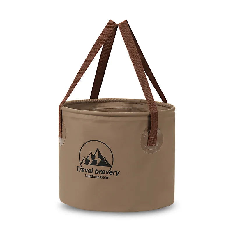 Travel Camping Folding Water Bucket Multifunctional Collapsible Water Basin Portable Water Bag Backpack Barbecue Picnic Storage