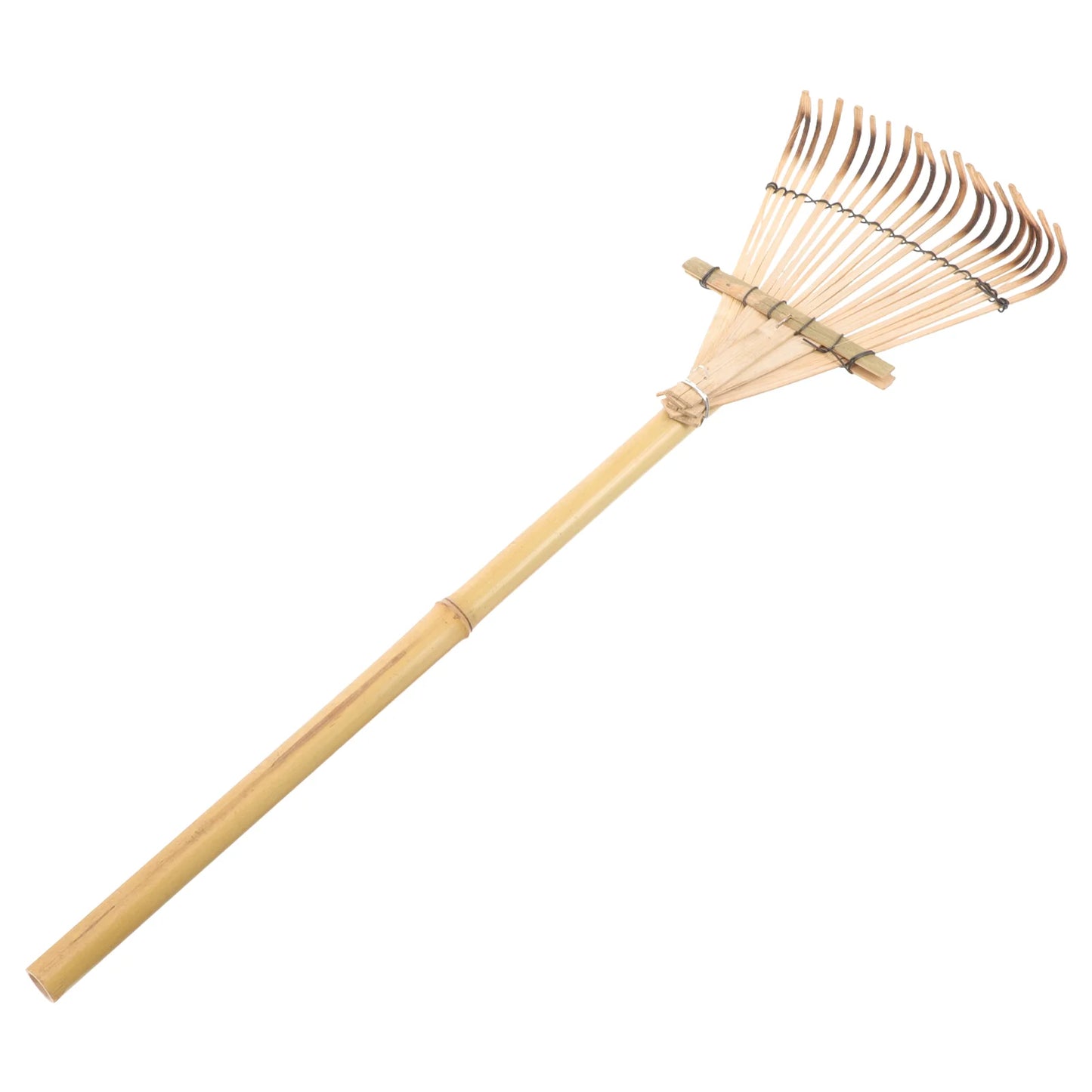 Bamboo Bear Hand Gardening Tools Props Planting Rake Rakes Big Lawn Yard Cultivator Shrub Wooden Small Child Soil Loosening