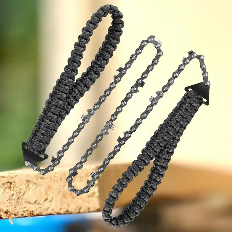 Hand Chainsaw Survival Gear Tree Trimming Hiking Folding Hand Saw Tool For Camping Backpacking