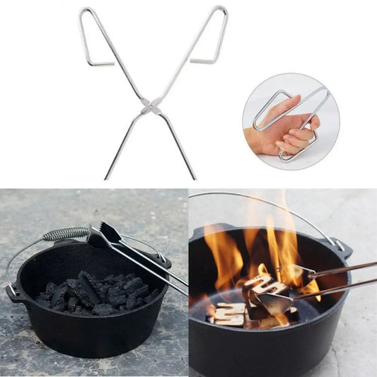 55cm Outdoor Tools Tongs Charcoal Clamp Barbecue Carbon Clip Picnic Meat Clip Food Clips Charcoal Clamp Baking Tools BBQ Clips