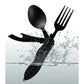 3-in-1 Outdoor Multifunctional Folding Spoon Fork Knife Combo Cutlery Picnic Travel Portable Stainless Steel Camping Supplies 캠핑