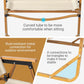 Portable Folding Camping Chair, Ultralight Low Beach Chair, Durable Aluminum Frame Armchairs for Hiking Concert Fishing Picnic