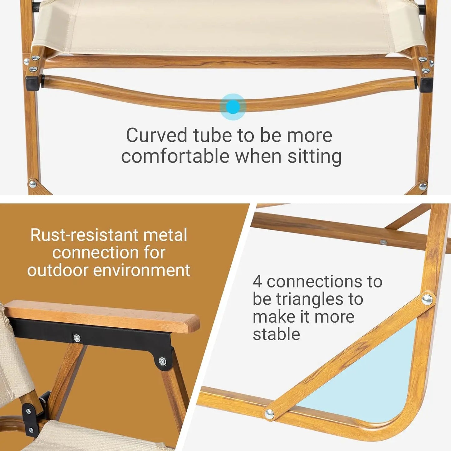 Portable Folding Camping Chair, Ultralight Low Beach Chair, Durable Aluminum Frame Armchairs for Hiking Concert Fishing Picnic