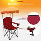 US Camping Chair With Canopy 50+ UPF Light Folding Chair