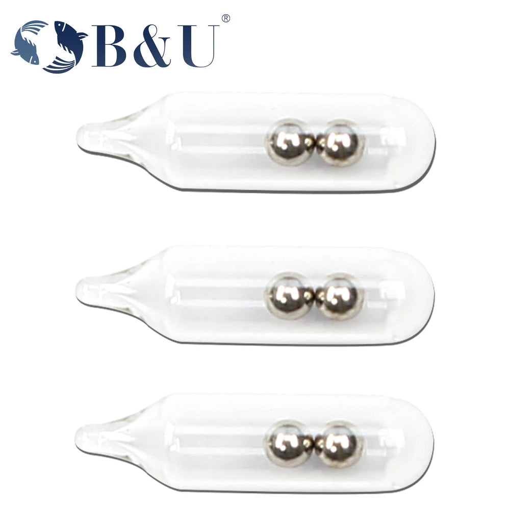 B&U Glass Rattle 3mm/4mm/5mm new Jig Fishing Lure Glass Rattles Insert Tube Rattles Shake Attract Fly Tie Tying Fishing rattle