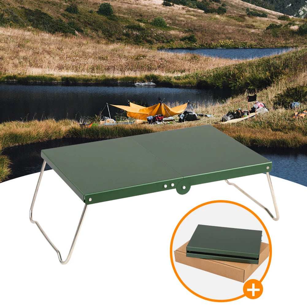 1pc Folding Table Portable Outdoor 5052 Aluminum Alloy Picnic Table Adjustable Portable Table Ultralight Garden Picnic Camping