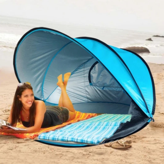 Beach Tent Fully Automatic Folding Quick Opening Sun Protection Sunshade Park Children's Pla  Sand Camping Outdoor Portable Kid