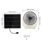 Solar Panel Fan Solar Powered Camping Fan with USB Outdoor Fan Solar Charger Desk Fan for Picnic Barbecue Fishing Travel