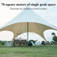 Waterproof Outdoor Camping Tent for Travel and Picnics Garden Sunshade Awning Tent Sun Shelter with Nail Wind Rope Camping Gear