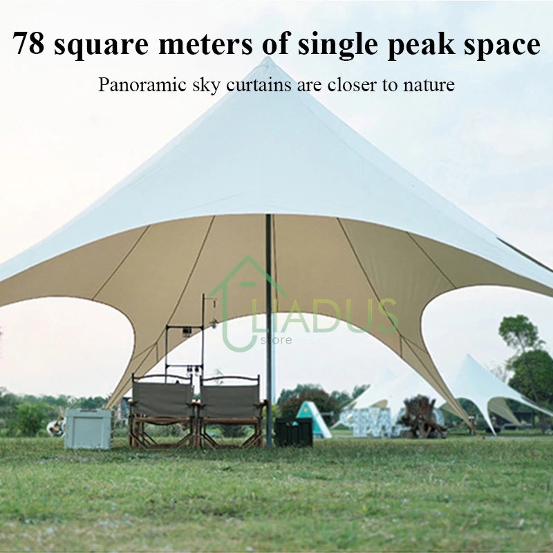 Waterproof Outdoor Camping Tent for Travel and Picnics Garden Sunshade Awning Tent Sun Shelter with Nail Wind Rope Camping Gear