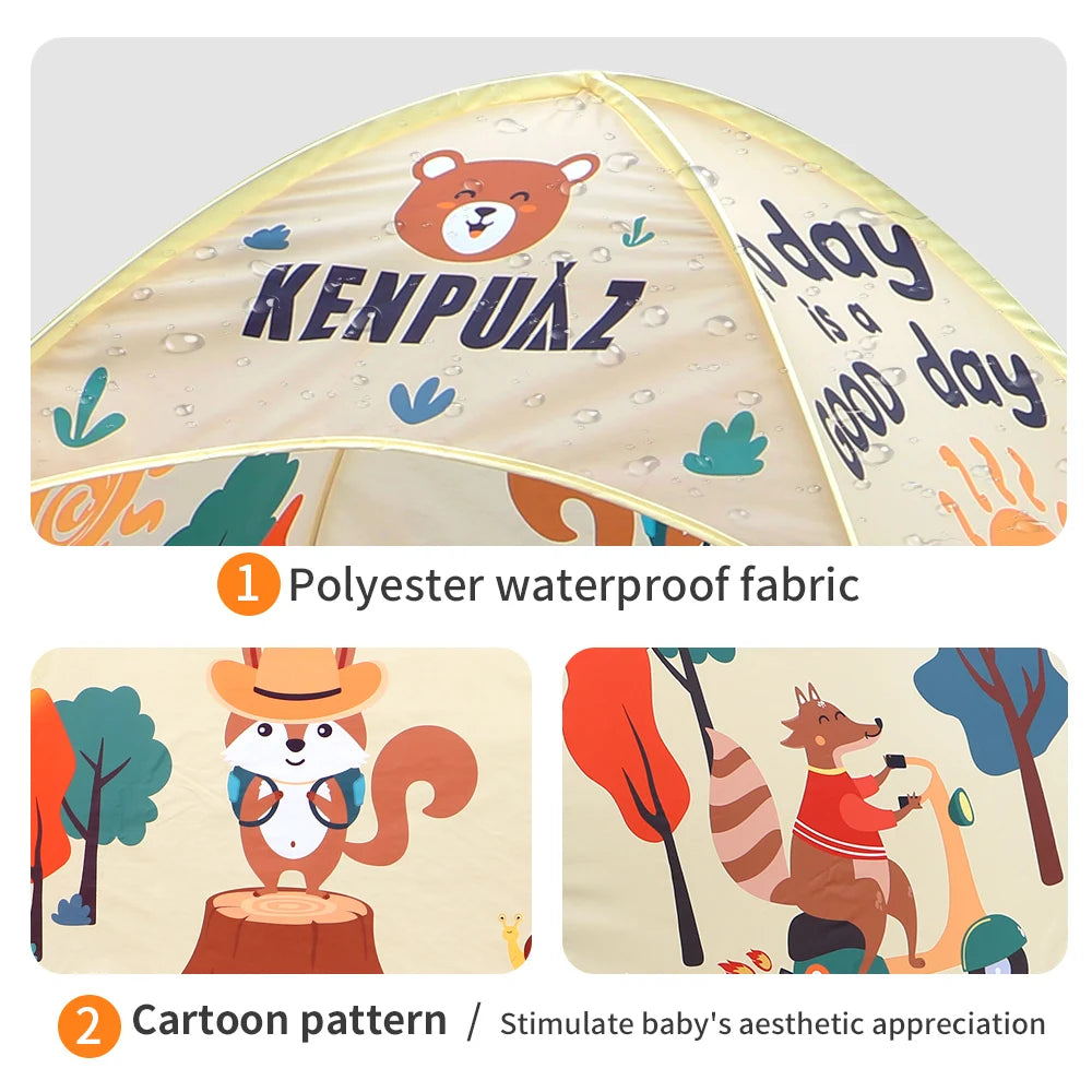 High Quality Beach Waterproof Family Tent Children Outdoor Camping Kids Tents Ventilate Pop Up Open Portable For Baby Sun Shade
