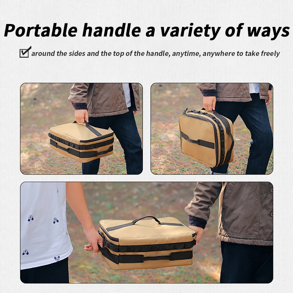 New 15L Outdoor Cookware Utensils Organizer Camping Gas Tank Storage Bags Portable Waterproof Bags For IGT Stove Picnic