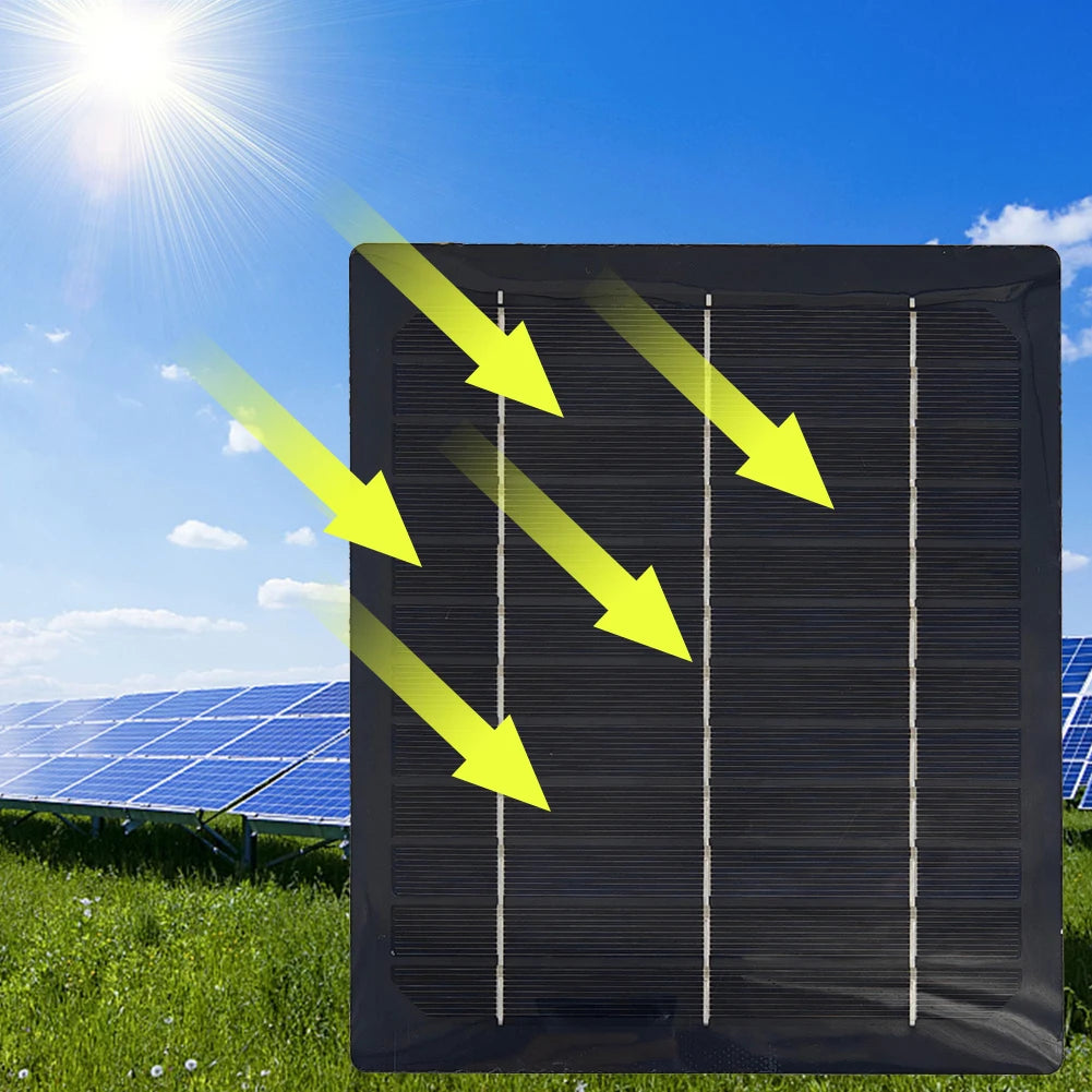 Solar Panel Fan Solar Powered Camping Fan with USB Outdoor Fan Solar Charger Desk Fan for Picnic Barbecue Fishing Travel