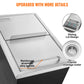 VEVOR Drop in Ice Chest,18"L x 12"W x 14.5"H Stainless Steel Ice Cooler, Commercial Ice Bin with Sliding Cover, 40.9 qt Ice Bar