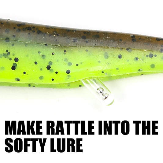 B&U Glass Rattle 3mm/4mm/5mm new Jig Fishing Lure Glass Rattles Insert Tube Rattles Shake Attract Fly Tie Tying Fishing rattle