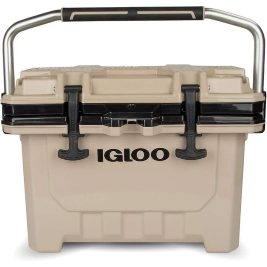 Color Plastic Lightweight 24 Qt IMX Lockable Insulated Ice Chest Injection Molded Cooler Glaciere Camping Cooler