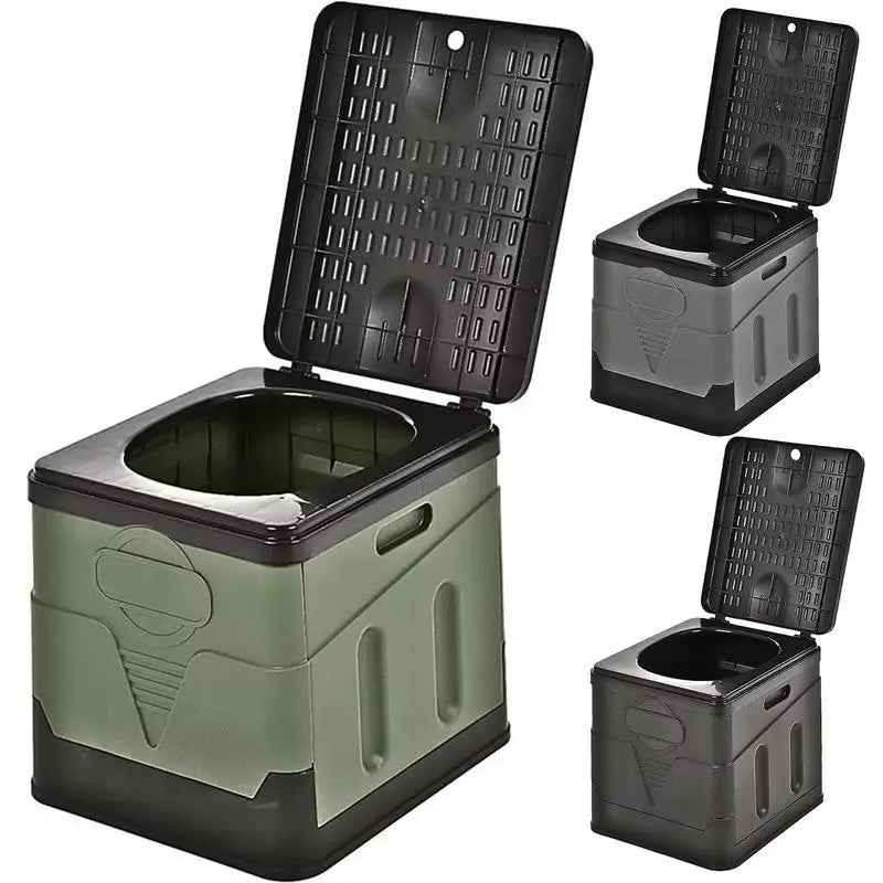 Portable Folding Toilet For Outdoor Camping Collapsible Toilet Adults Kids Cover Design Seat Toilet Reusable Toilet For camping