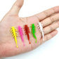 DUODUOYU 10PCS  NEW TPE Mini Soft Worm Fishing Lure 0.35g/40mm AJING Rockfish Artificial Baits Bass Silicone Fishing Tackle