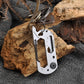 Multifunction Climbing Carabiner EDC Keychain Gear Outdoor Tools Camping Hiking Stainless Steel Wrench Bottle Opener