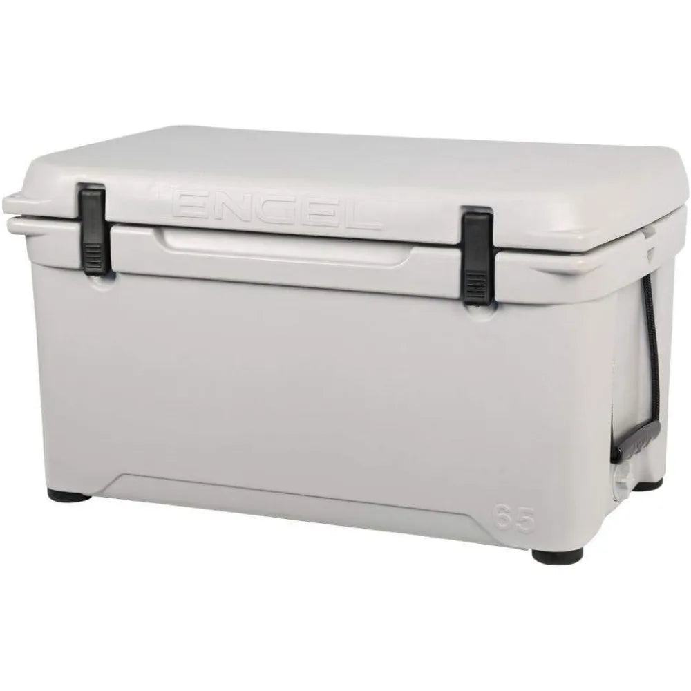 Car Portable Cooler, Exceptional Ice Retention, ENG65 58 Quart High-Performance Hard Cooler and Ice Chest, Portable Cooler